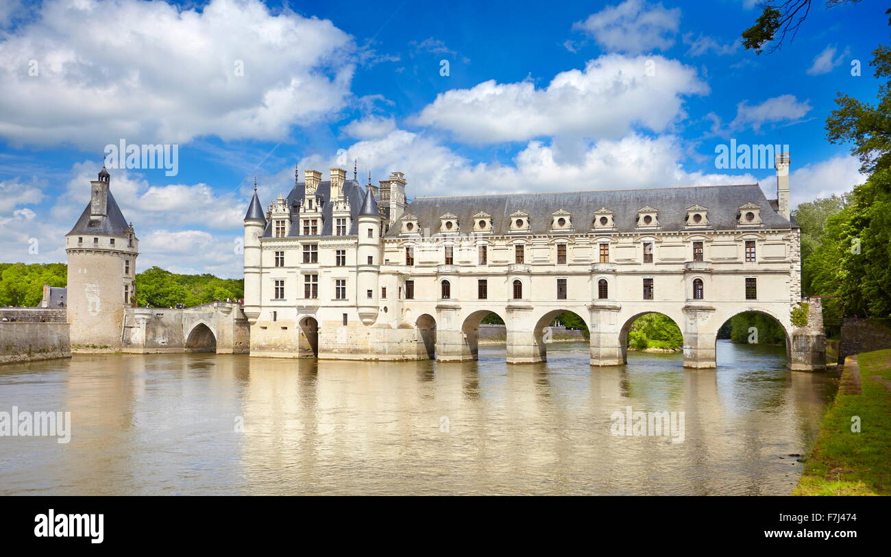 Castillo de Chenonceau, Chenonceaux, Valle del Loira, Francia Foto de stock