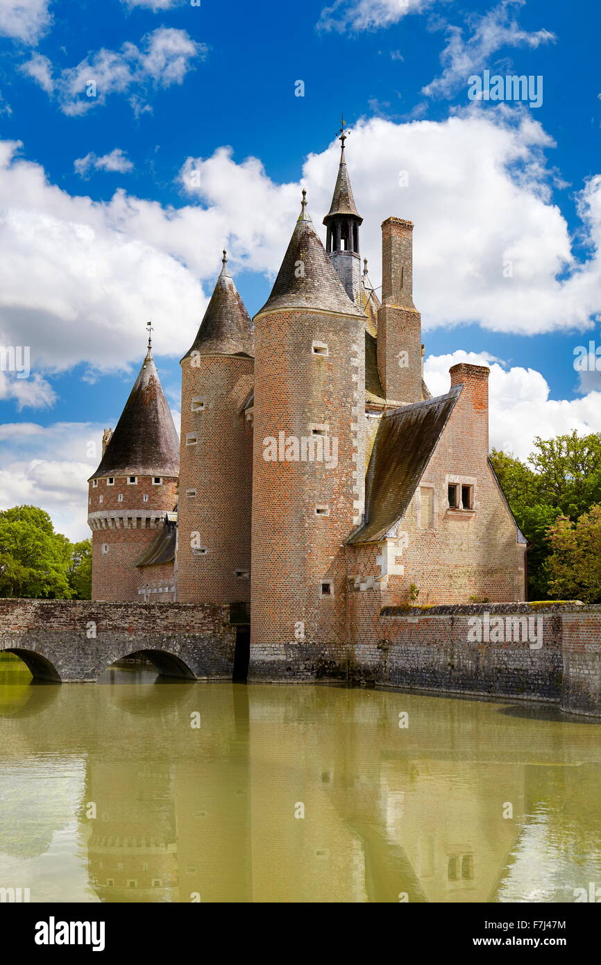 Castillo du Moulin, Valle del Loira, Francia Foto de stock