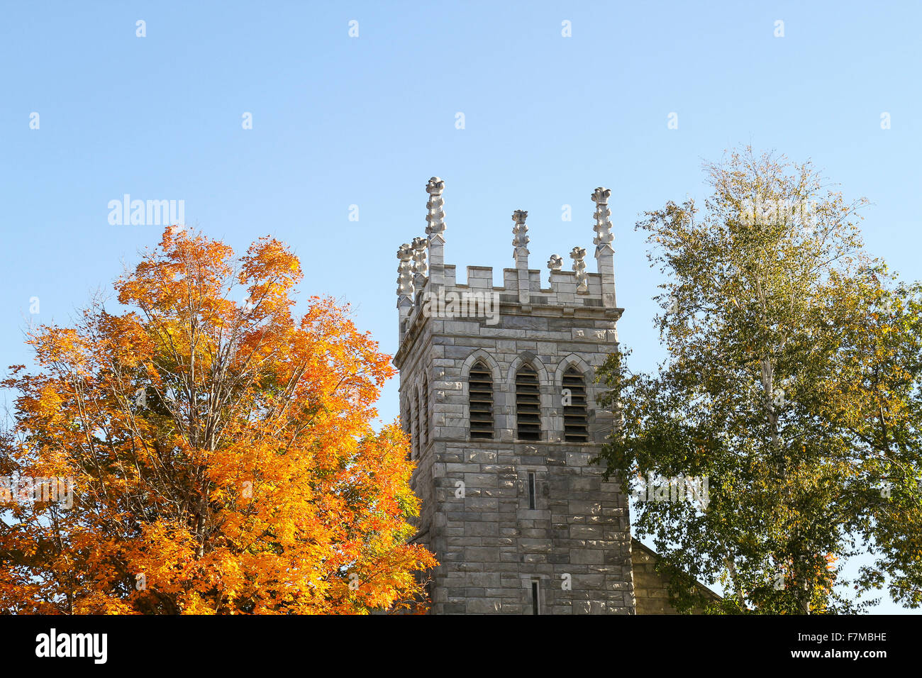 La torre de la Iglesia Unida de Dorset y East Rupert, Dorset, Vermont