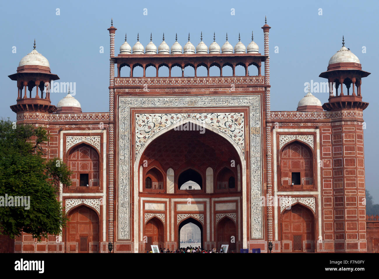 Colorida,arquitectura india, la arquitectura, la arquitectura antigua, arquitectura arquitectura Mugal, ventana Foto de stock