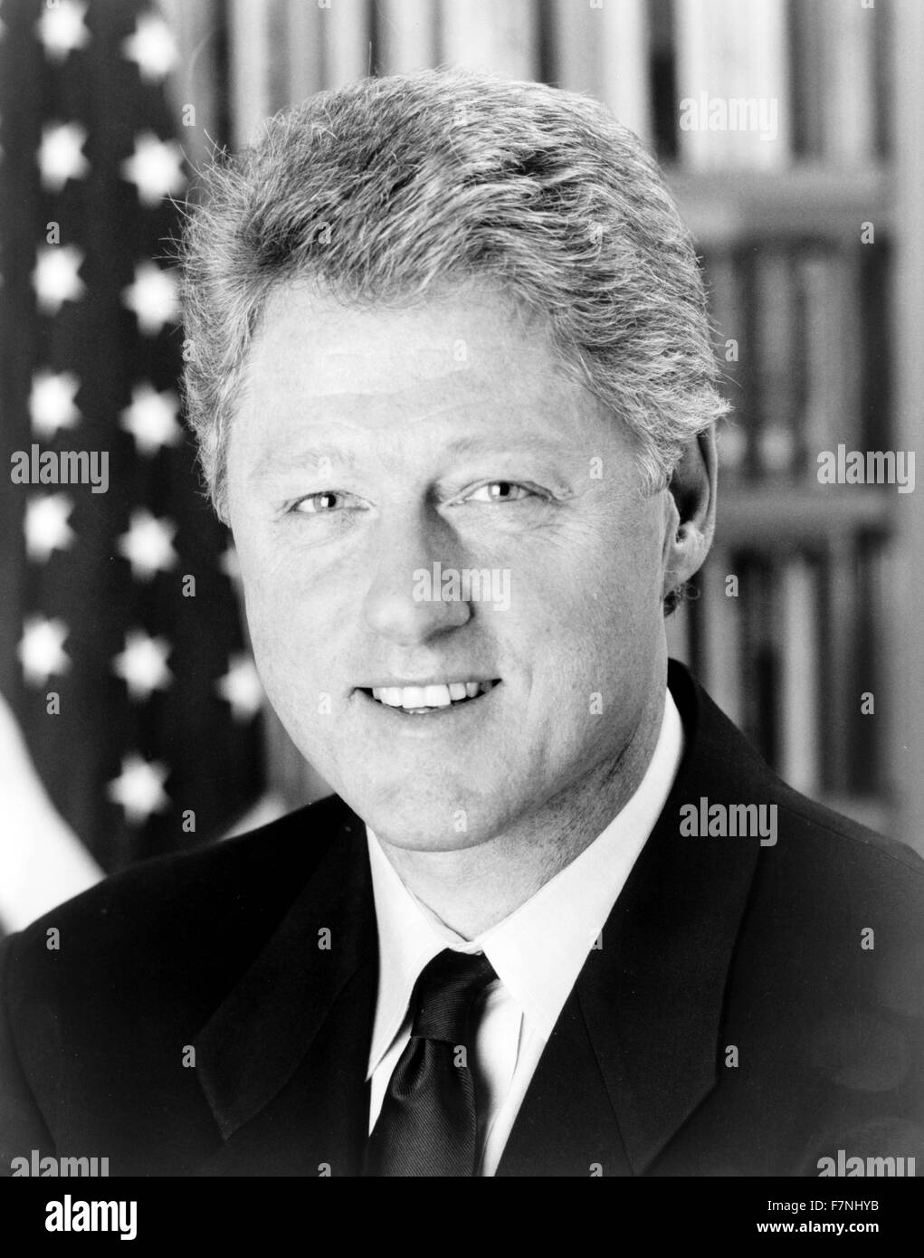 William Jefferson "Bill" Clinton (nacido en 1946), político estadounidense y entre 1993 y 2001, el Presidente de los Estados Unidos Foto de stock