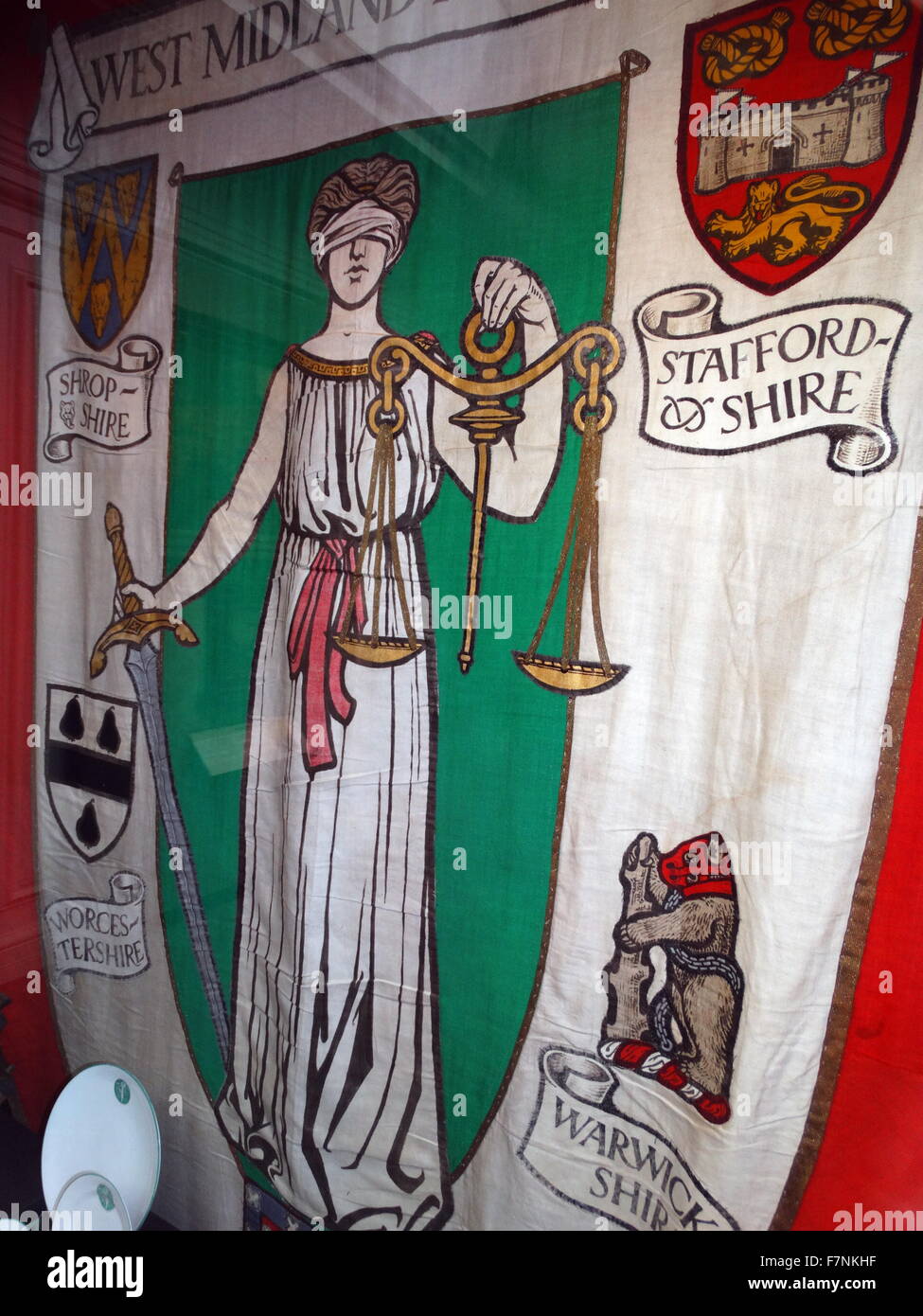 Suffragette banner. Fecha 1920 Foto de stock