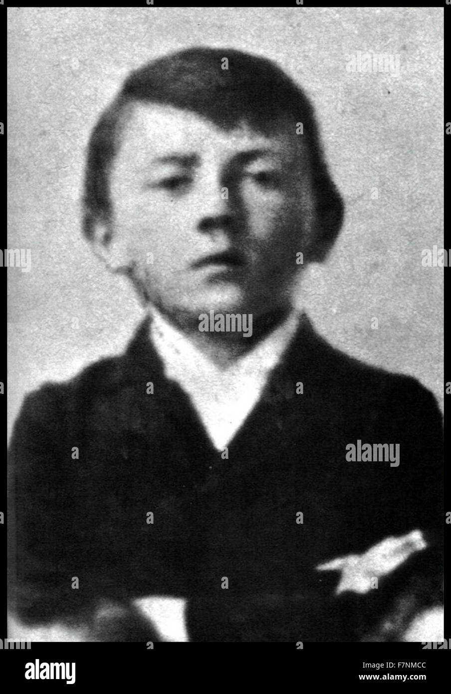 Adolf Hitler 10 años aproximadamente en 1899. Adolf Hitler era canciller de la Alemania Nazi 1933-1945 Foto de stock