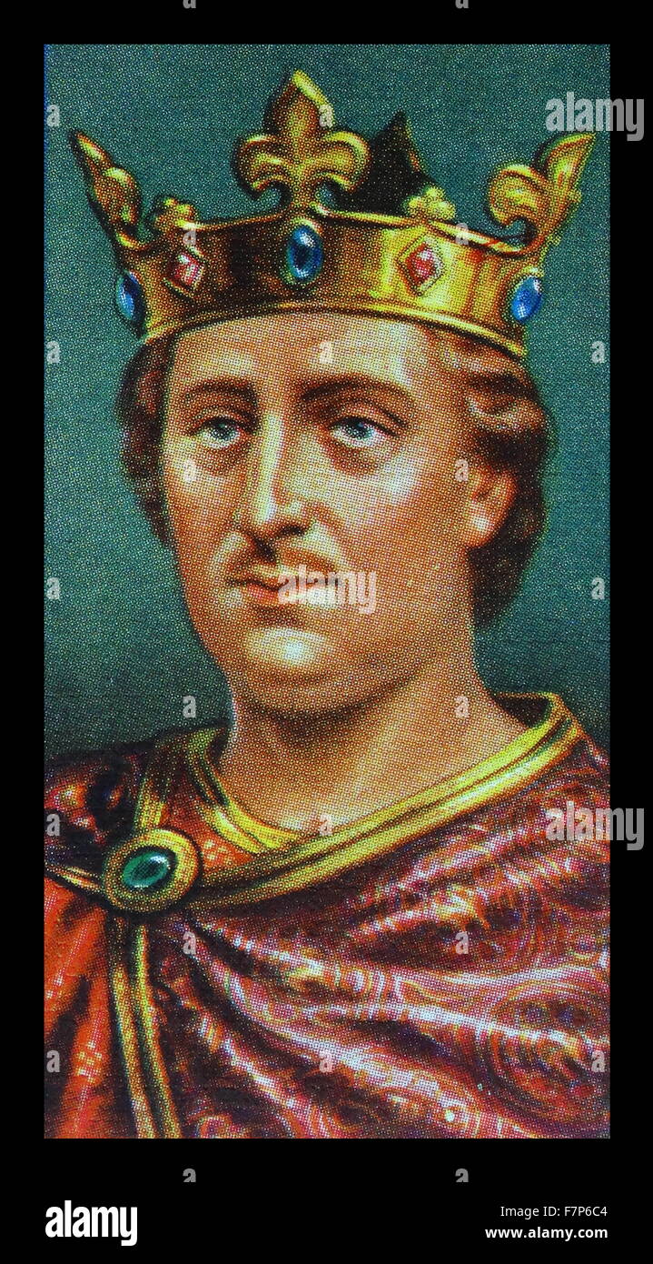 Enrique II (1133-89) el rey de Inglaterra desde 1154;primer Plantagenet, rey de Inglaterra. Foto de stock