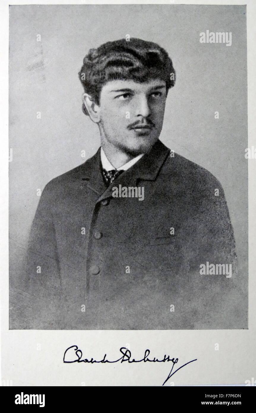 Claude Debussy Compositor francés - 1862-1918 Foto de stock