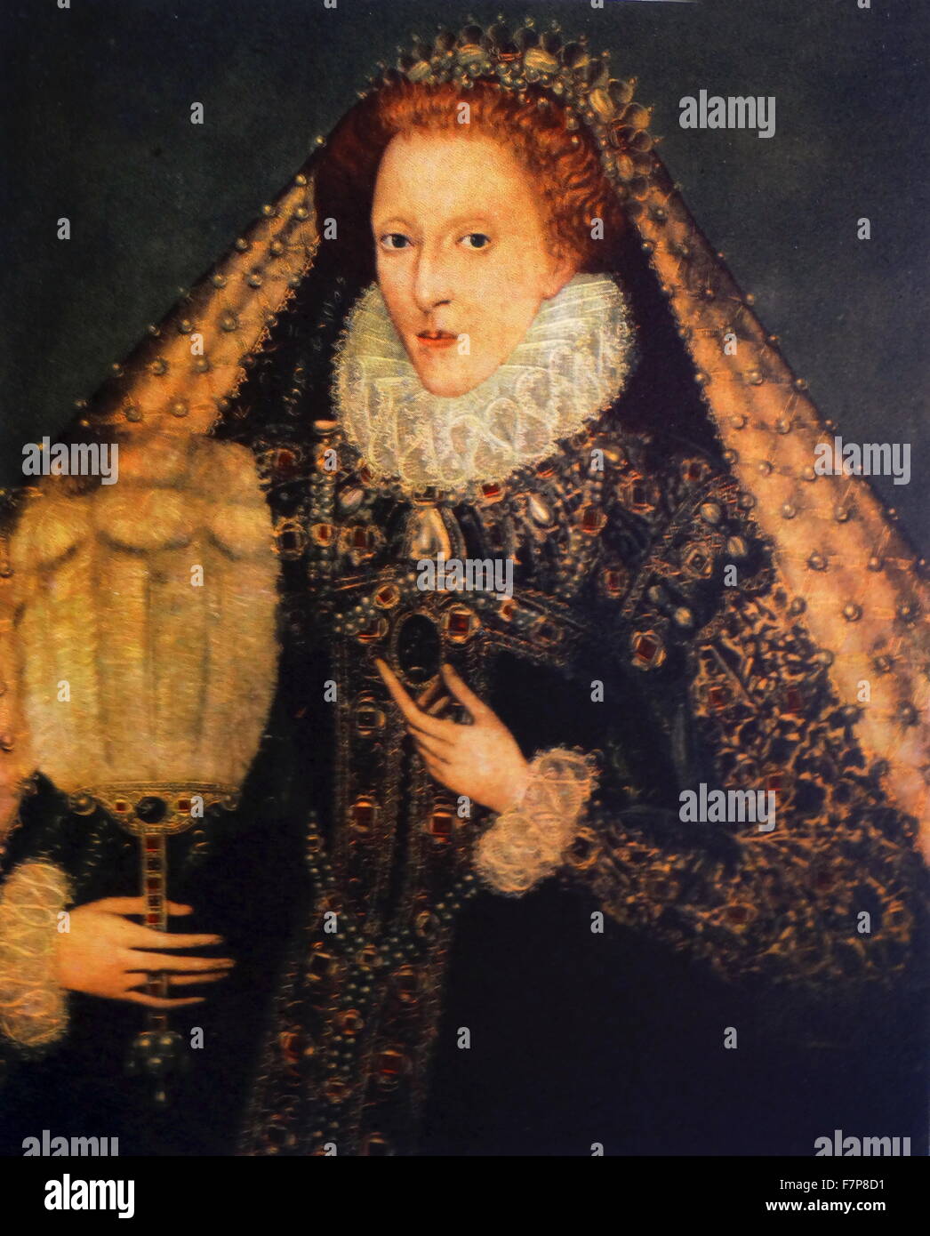 Isabel I (1533-1603), Reina de Inglaterra e Irlanda desde 1558. La hija de Enrique VIII y Ana Bolena. Foto de stock