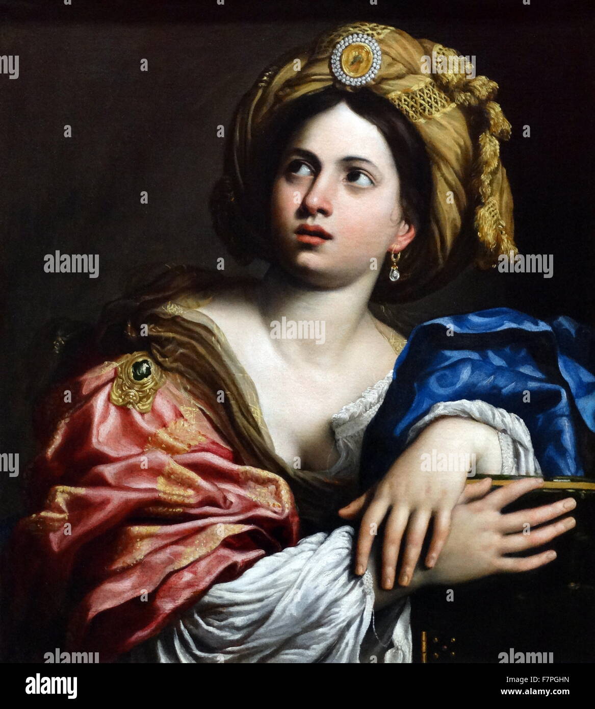 Pintura titulada "La Sibila persa" por Domenichino (1581-1641), pintor barroco italiano. Fecha Siglo xvii Foto de stock