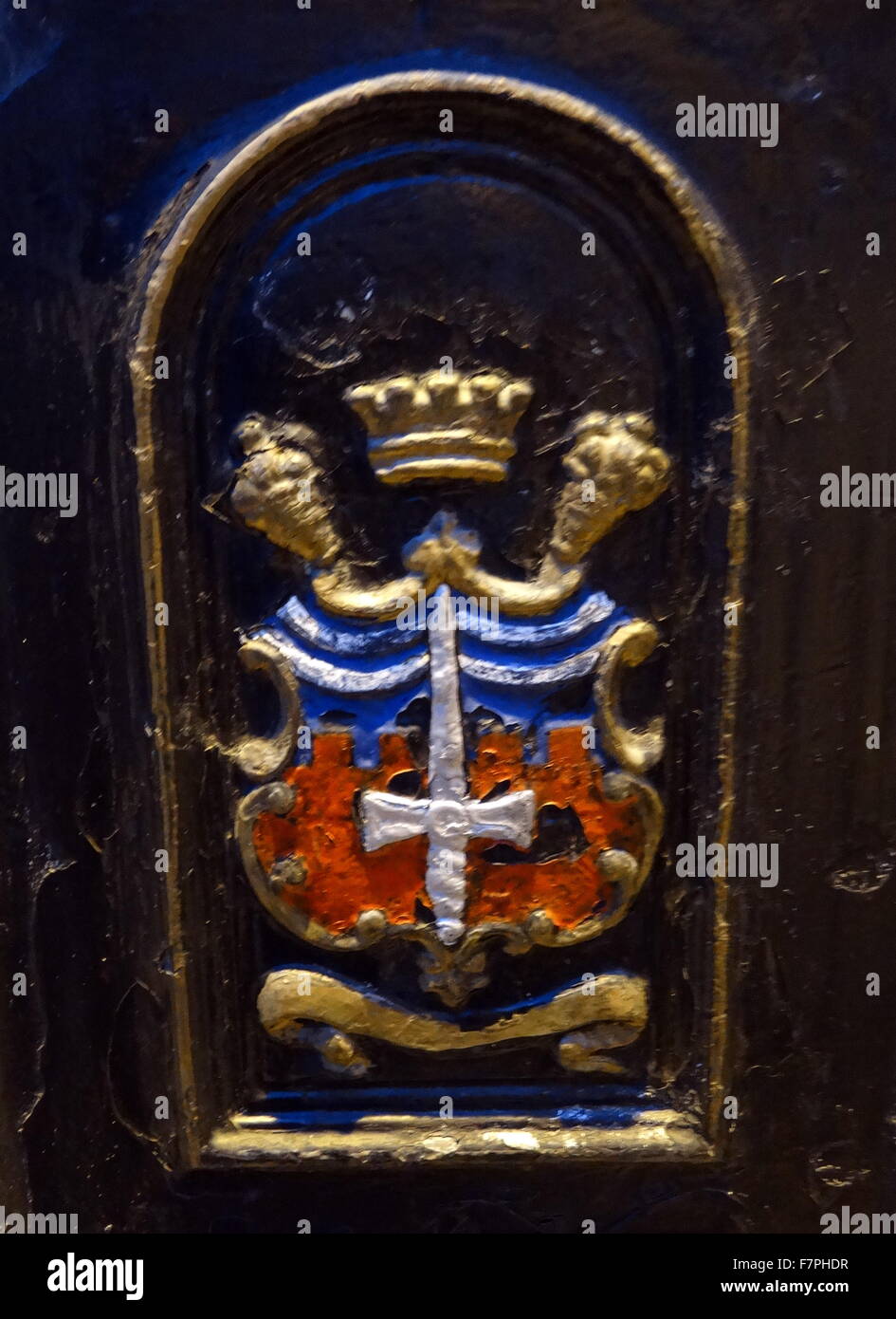 Escudo de la ciudad de Bath, Inglaterra Foto de stock