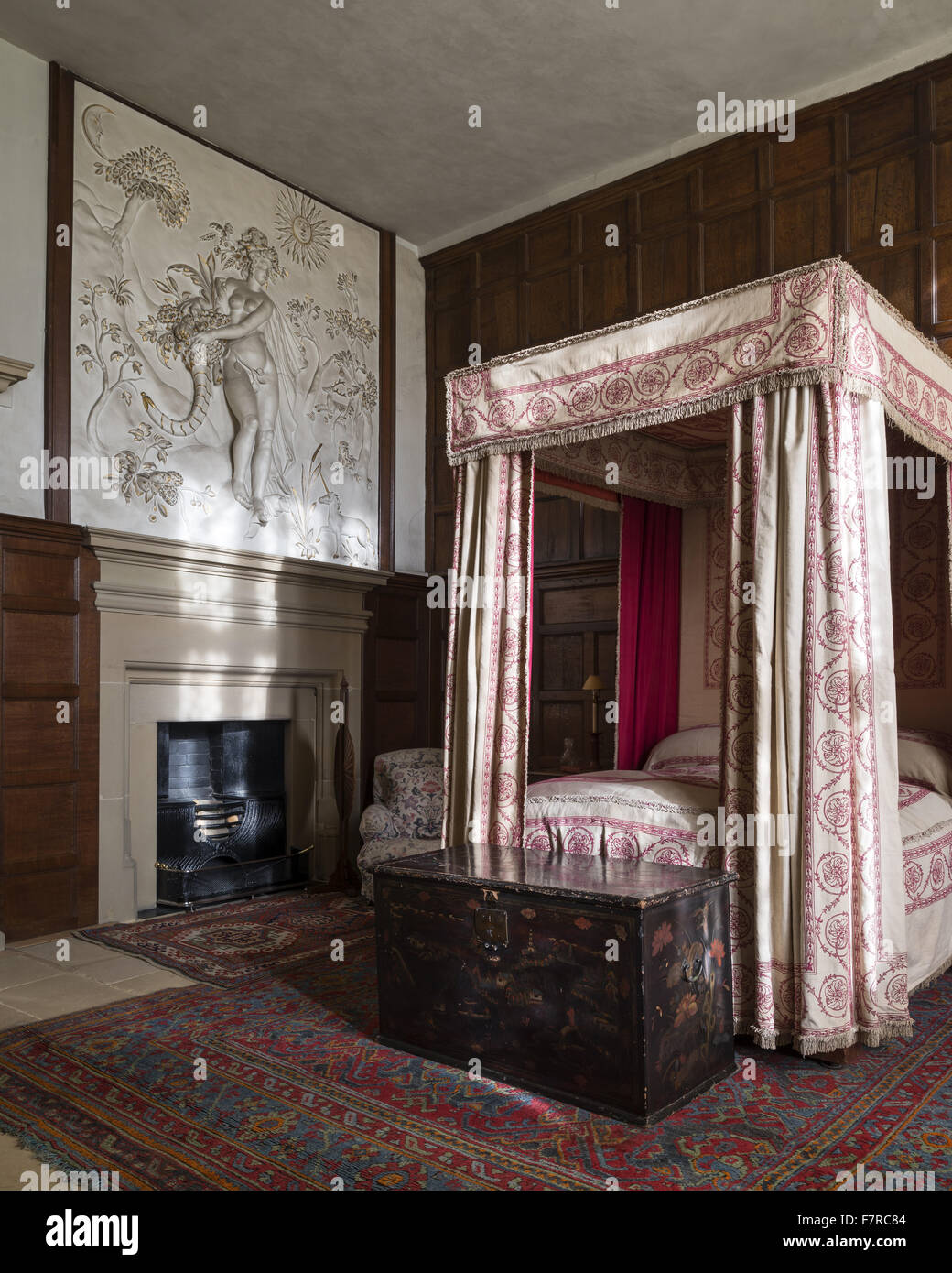 La habitación pavimentada en Hardwick Hall, Derbyshire. Hardwick Hall fue construido a finales del siglo XVI por Bess de Hardwick. Foto de stock