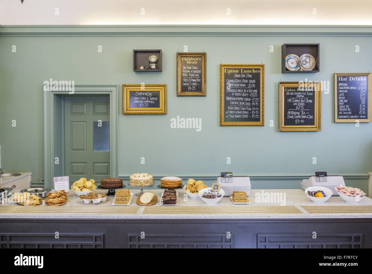 El Restaurante Pavilion en Upton House y sus jardines, Warwickshire