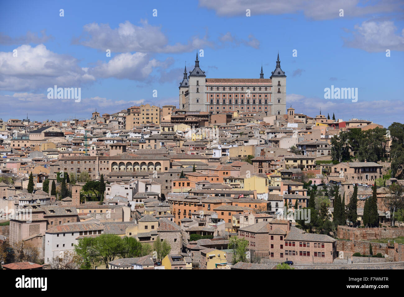 Vista de la ciudad de Toledo, España Foto de stock