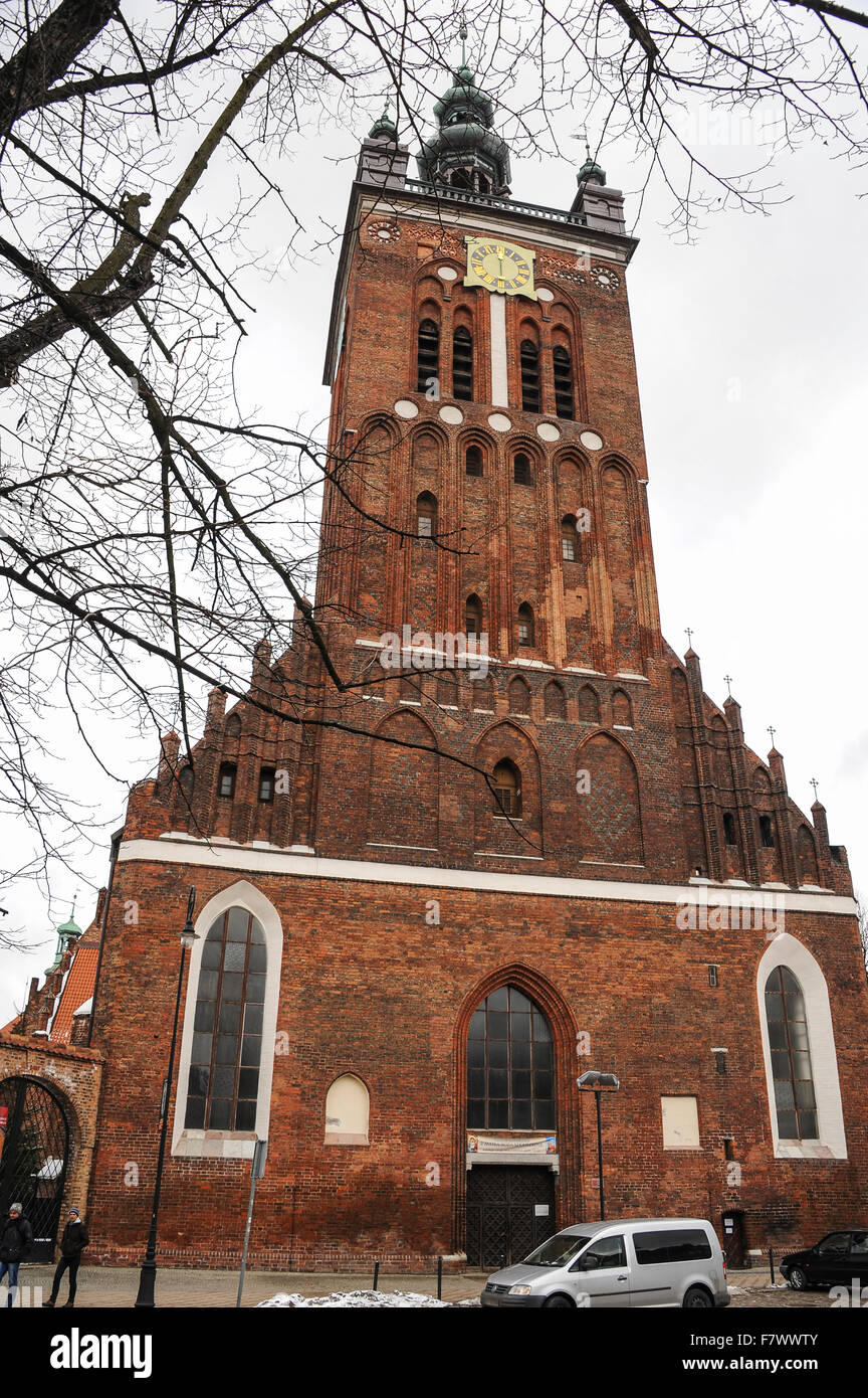 Kościół św. Katarzyny, Gdansk, Polonia Foto de stock