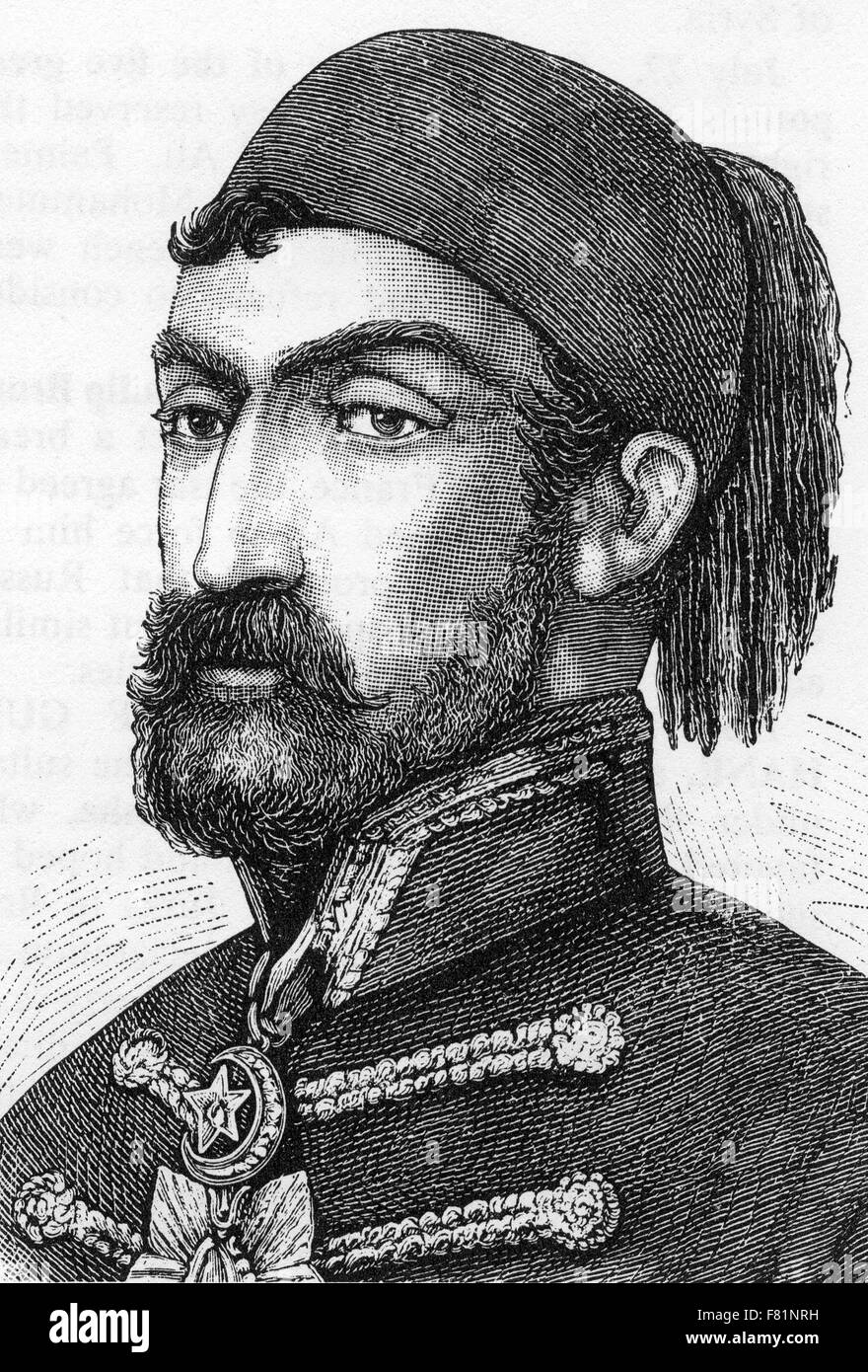 OMAR PASHA LATAS (1806-1871) y gobernador general otomano Foto de stock
