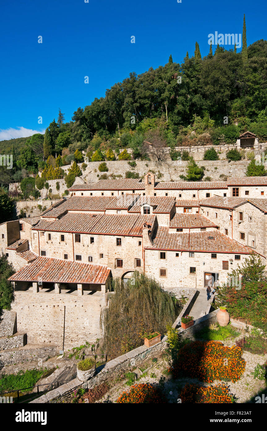 Convento franciscano Le Celle (siglo xiii) cerca de Cortona, Toscana