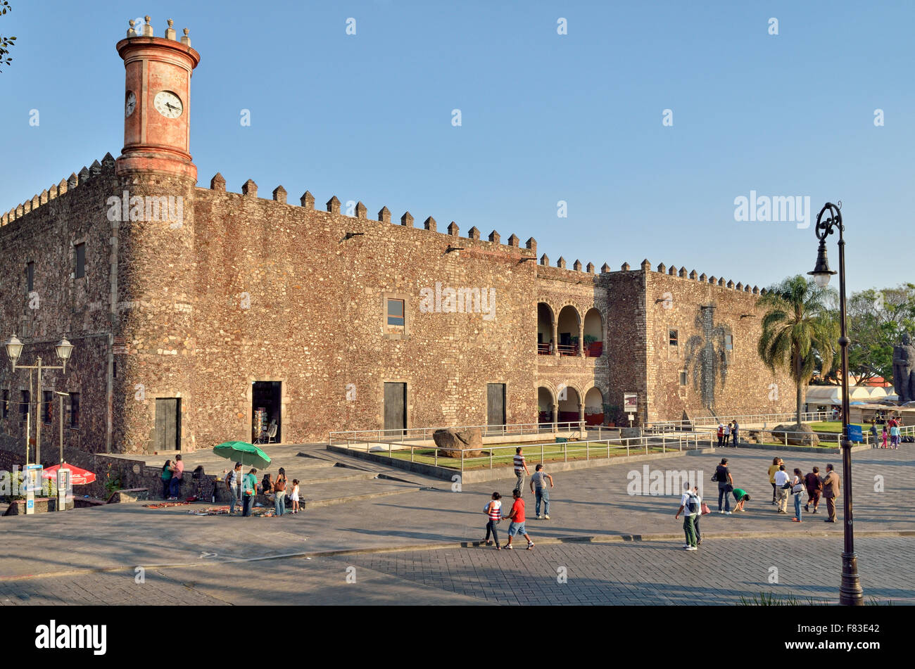 Palacio de Cortés, en Cuernavaca, Morelos, México Fotografía de stock
