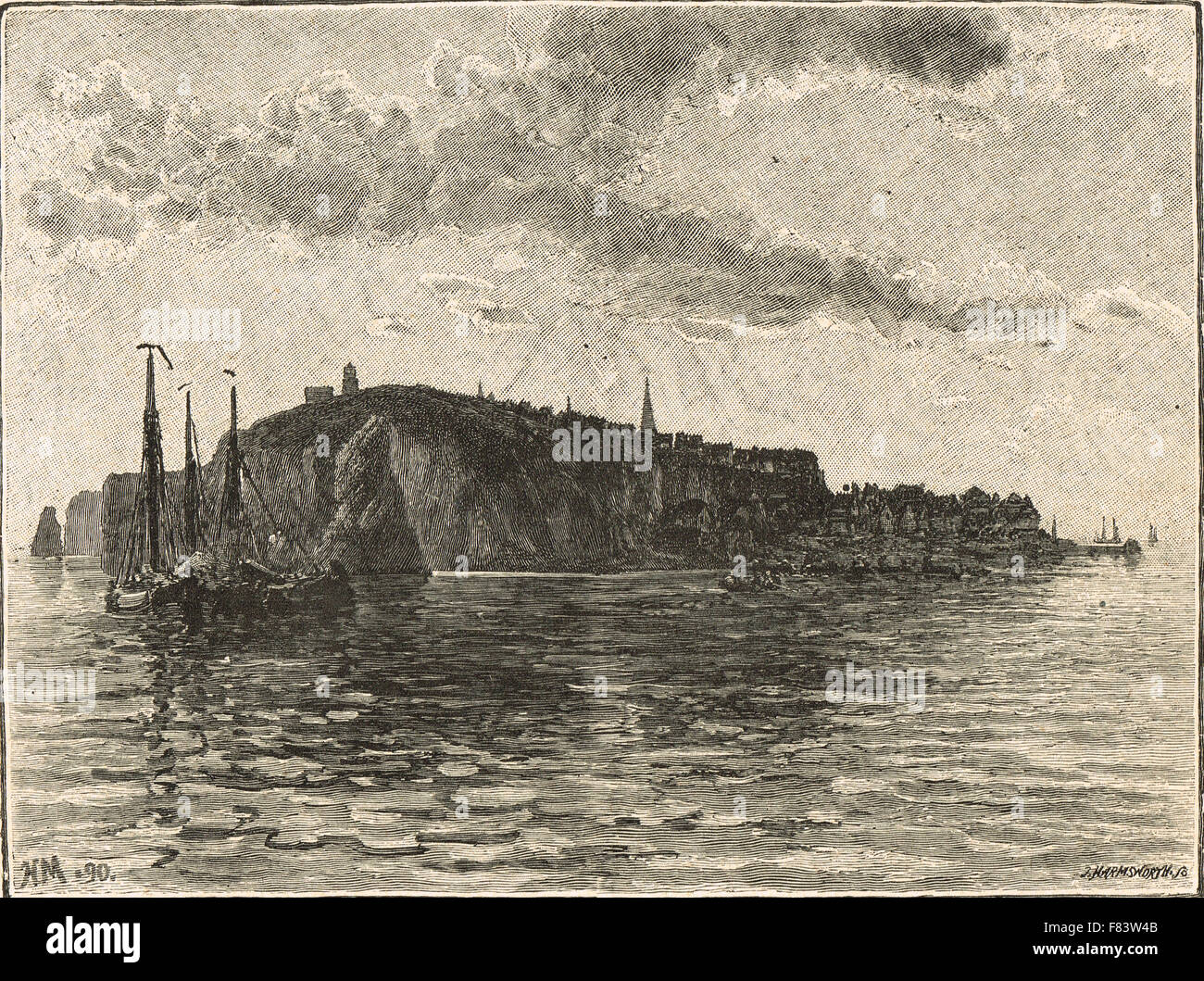 Guerras Napoleónicas Heligoland, circa 1807 Foto de stock