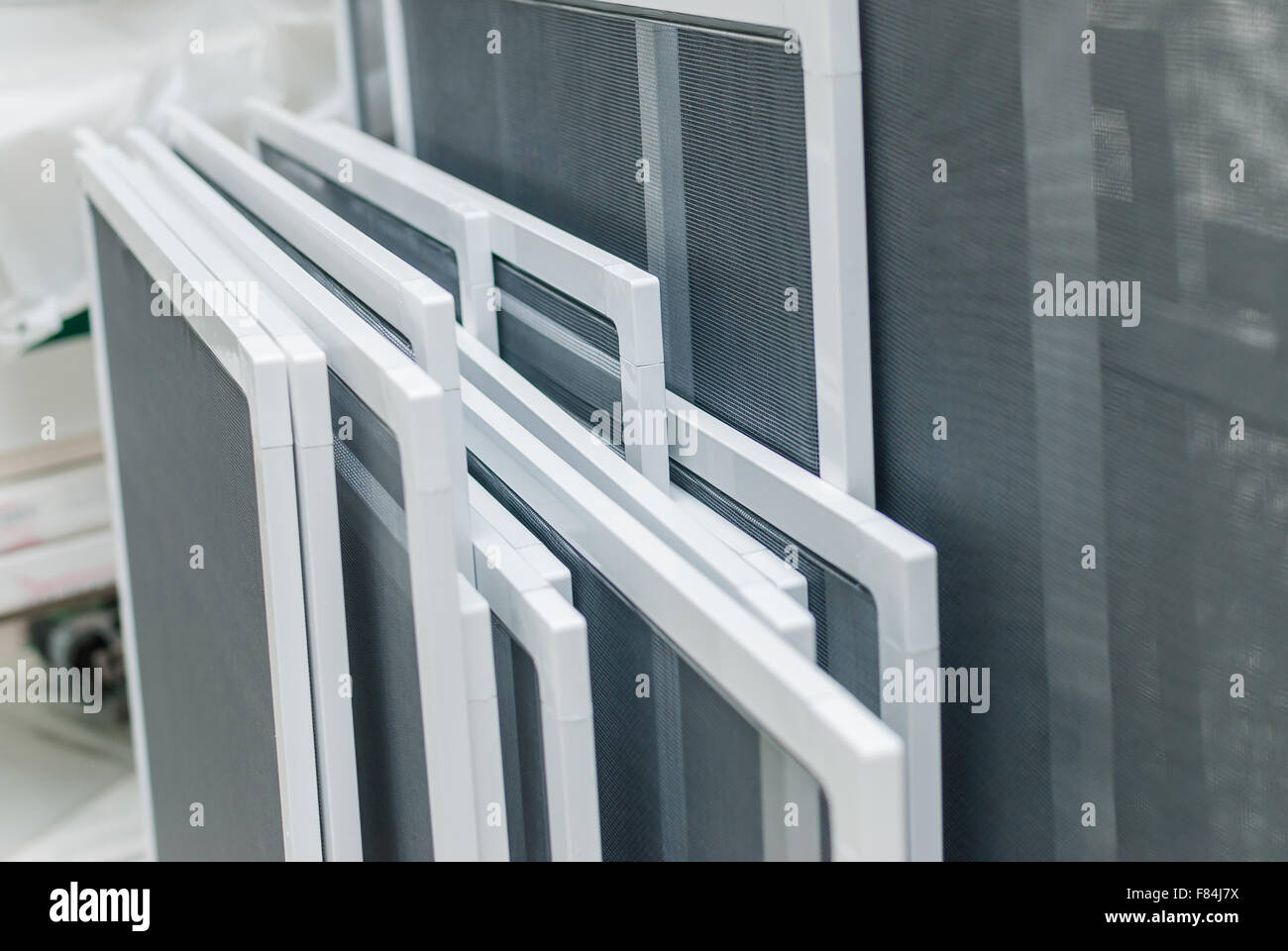 Los mosquiteros para ventanas de plástico de PVC Fotografía de stock - Alamy