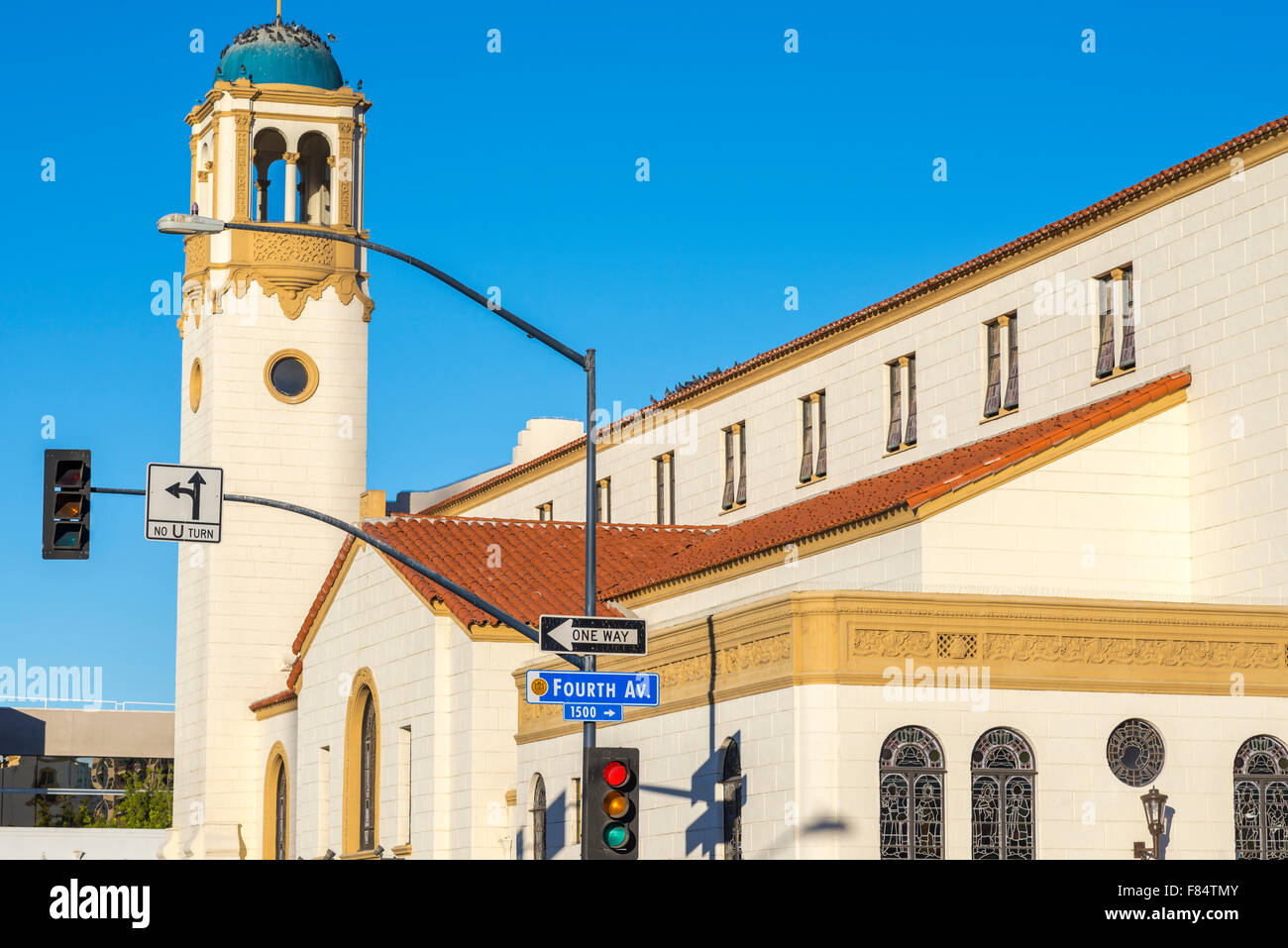 Catedral de San José, el edificio. San Diego, California, USA. Foto de stock