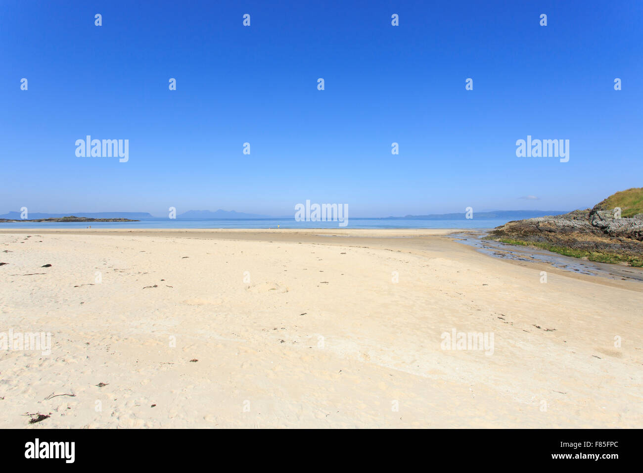 Playa Camusdarach, Escocia Foto de stock