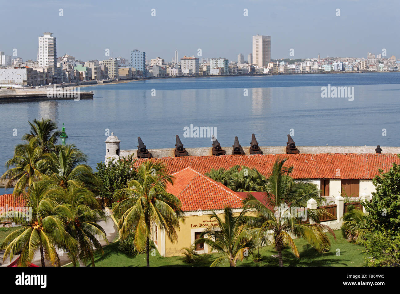 Vista desde la fortaleza I I La Habana Cuba Foto de stock