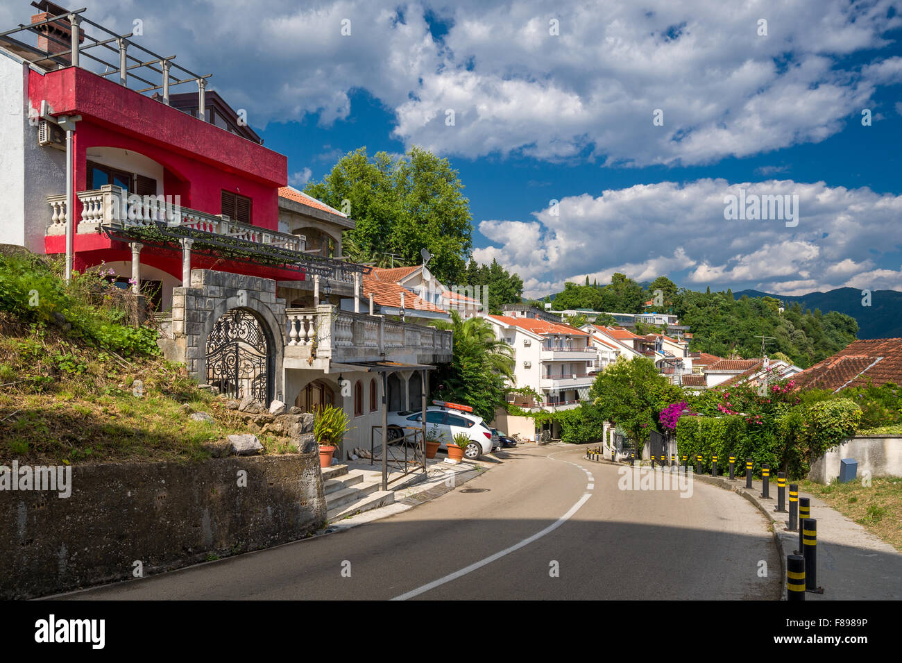 Herzeg Noni calles serpentina Foto de stock