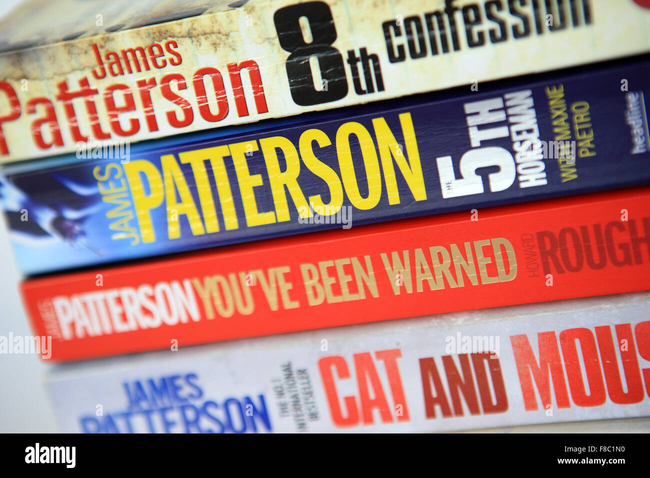 Las novelas de James Patterson, un autor americano Foto de stock