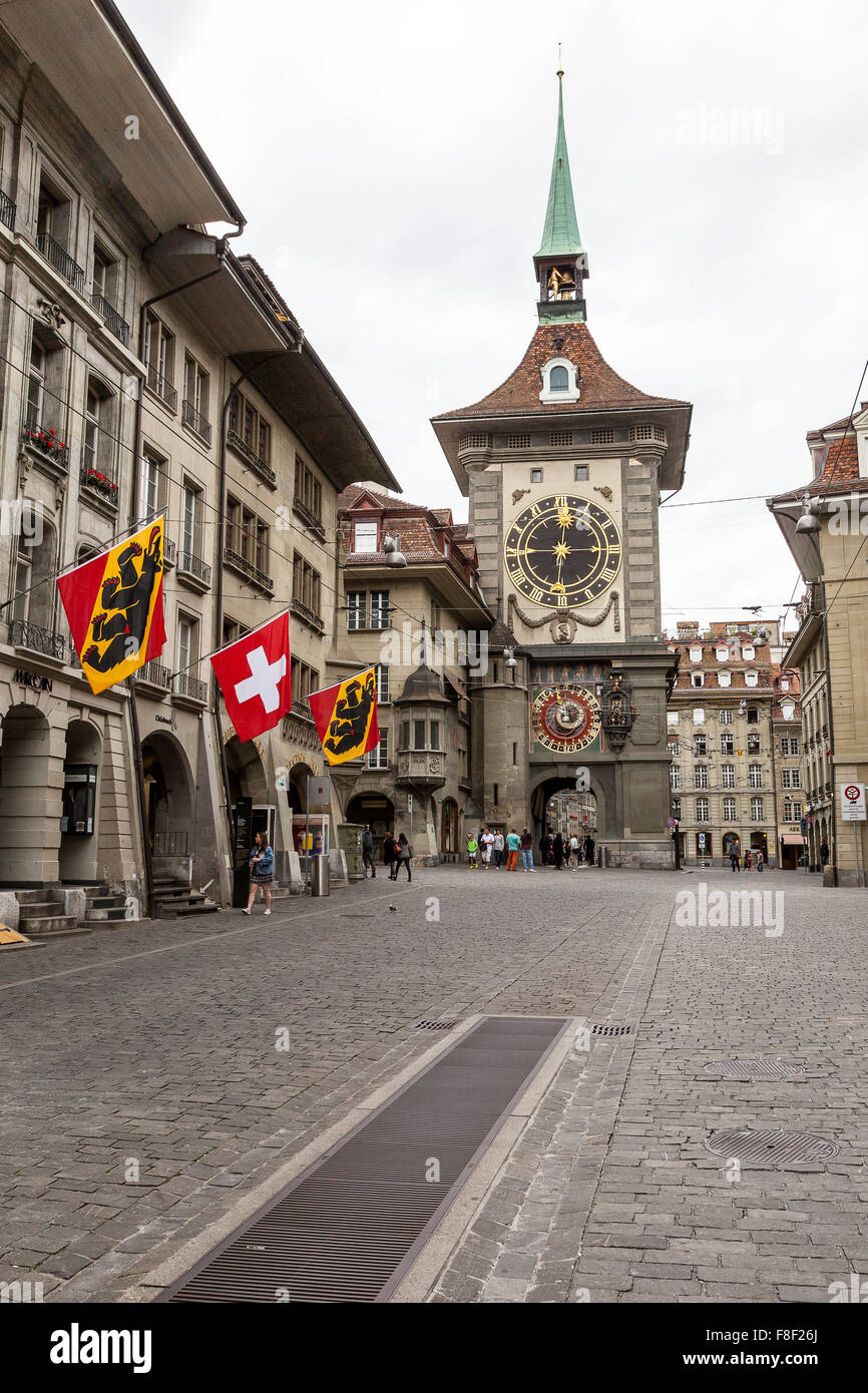 Kramgasse Zytglogge y Torre del Reloj en Berna. Suiza Fotografía de stock -  Alamy
