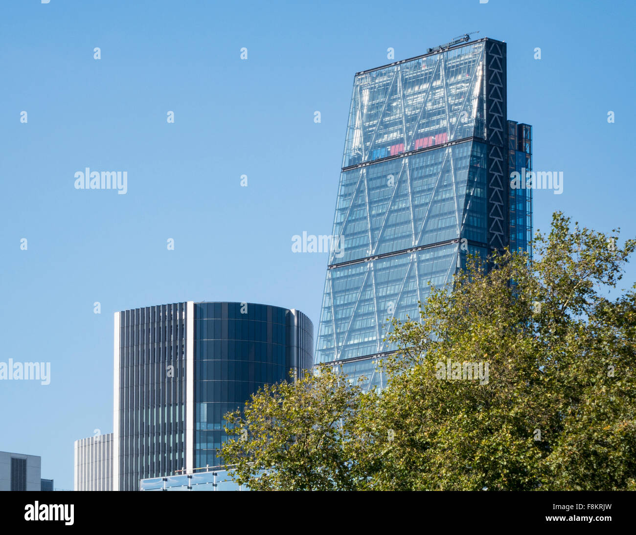 El QUESO RALLADOR o Leadenhall edificio torre en Londres, Inglaterra Foto de stock