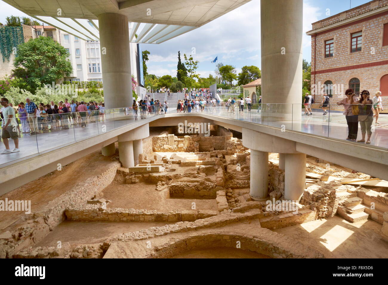 - Museo de la Acrópolis de Atenas, Grecia Foto de stock