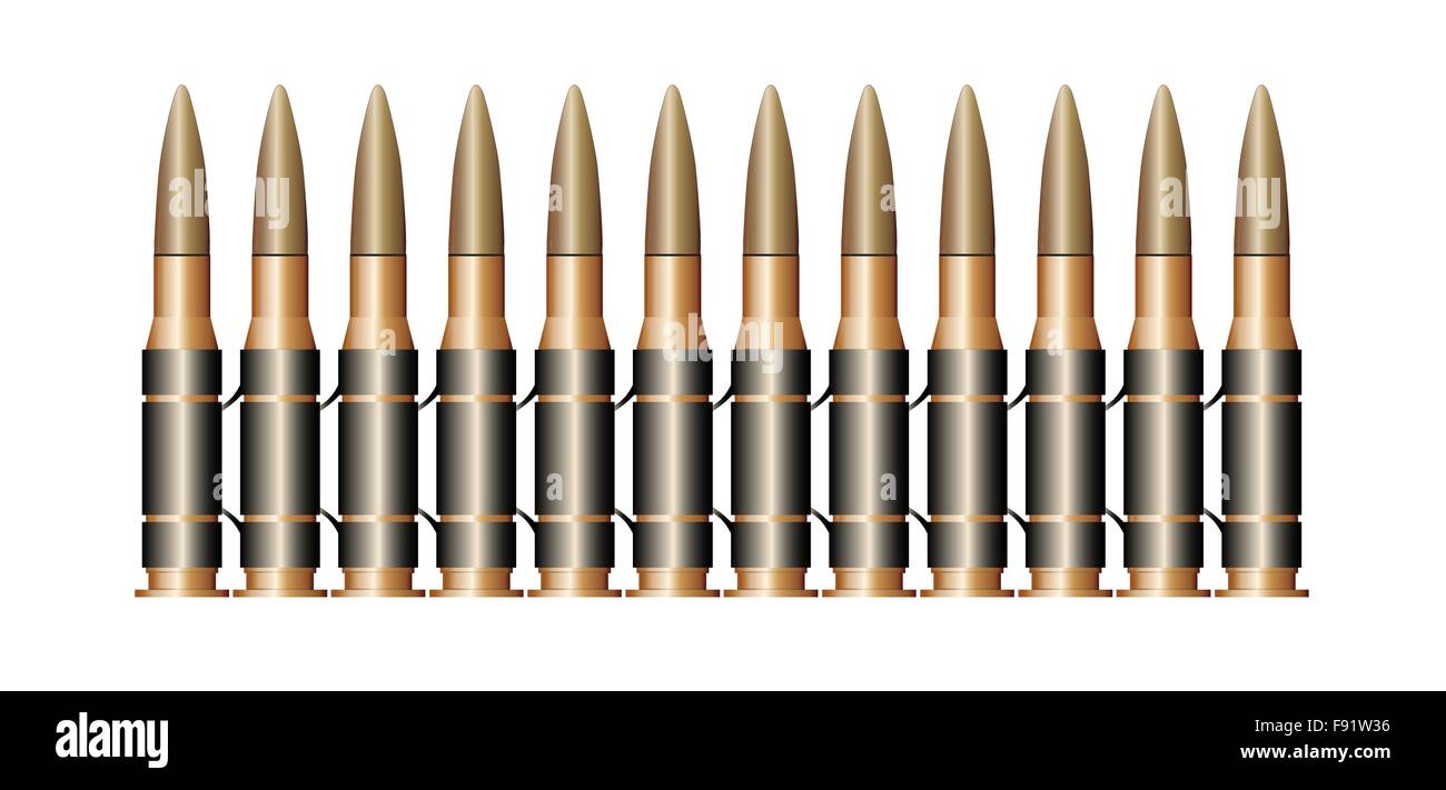 Cinturón de balas vectoriales de Alamy