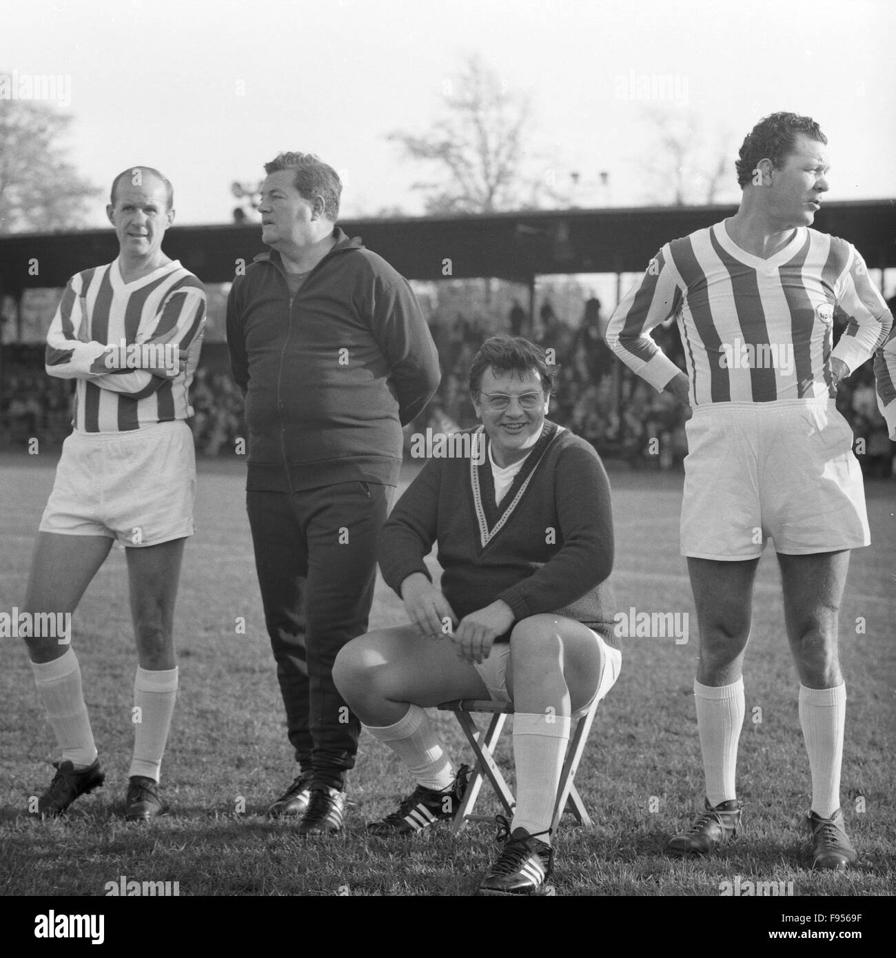 La Bei einem Fussballspiel des HSV, Deutschland 1969 Footballmatch del