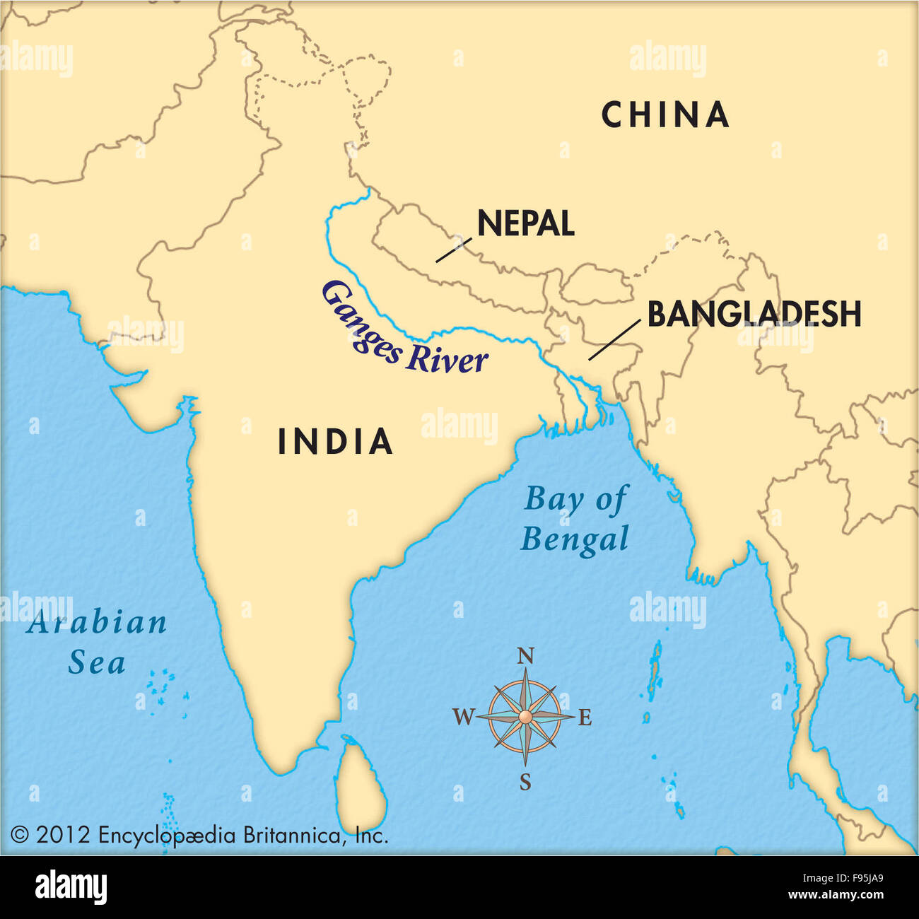 El río ganges mapas cartografía geografía fotografías e imágenes de alta  resolución - Alamy