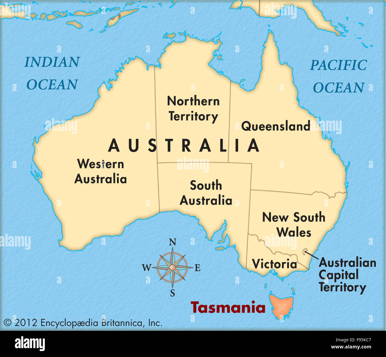 Tasmania Maps Fotos e Imágenes de stock Alamy