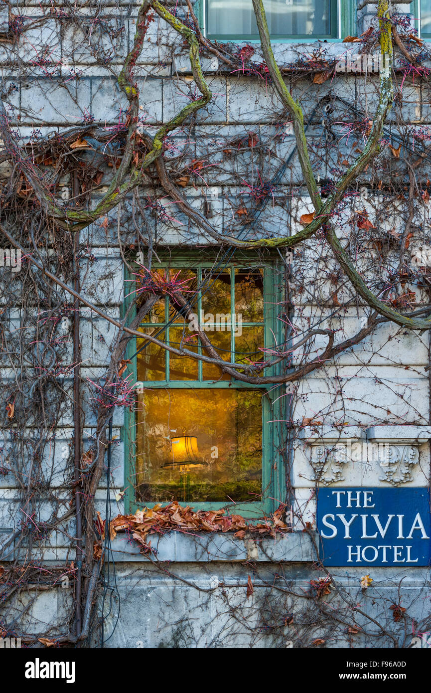 Sylvia Hotel en invierno Foto de stock