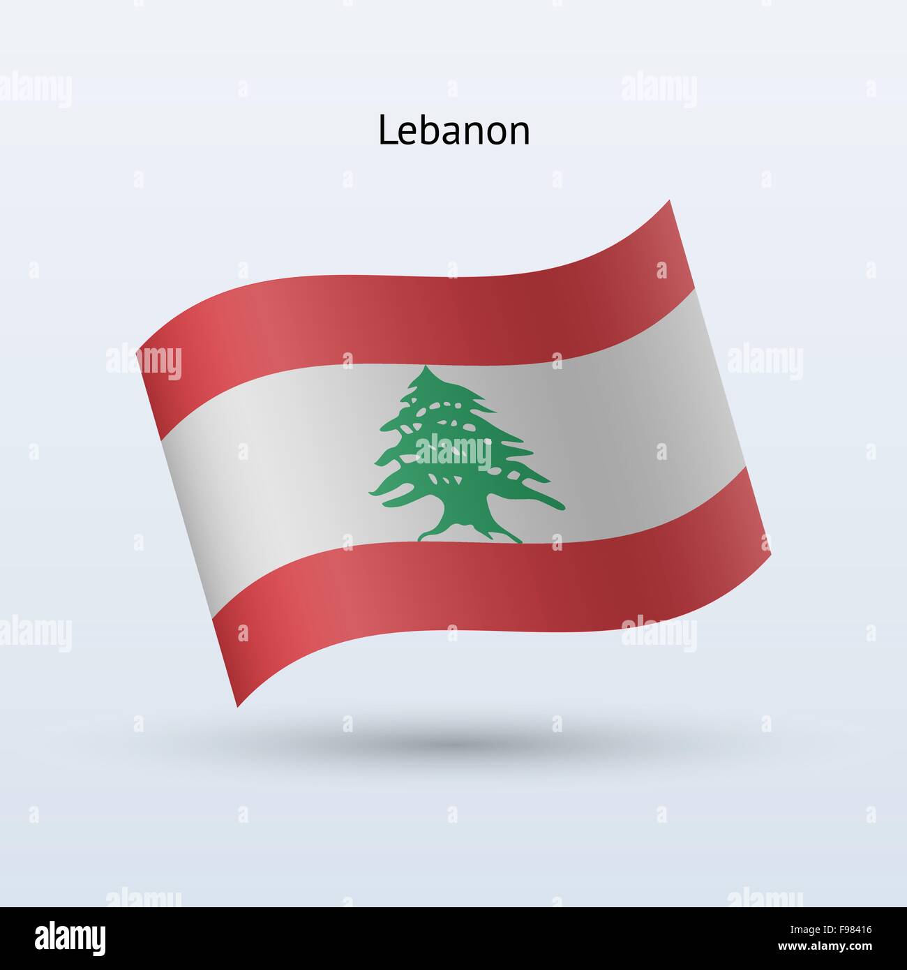 Bandera de libano Imágenes vectoriales de stock Alamy