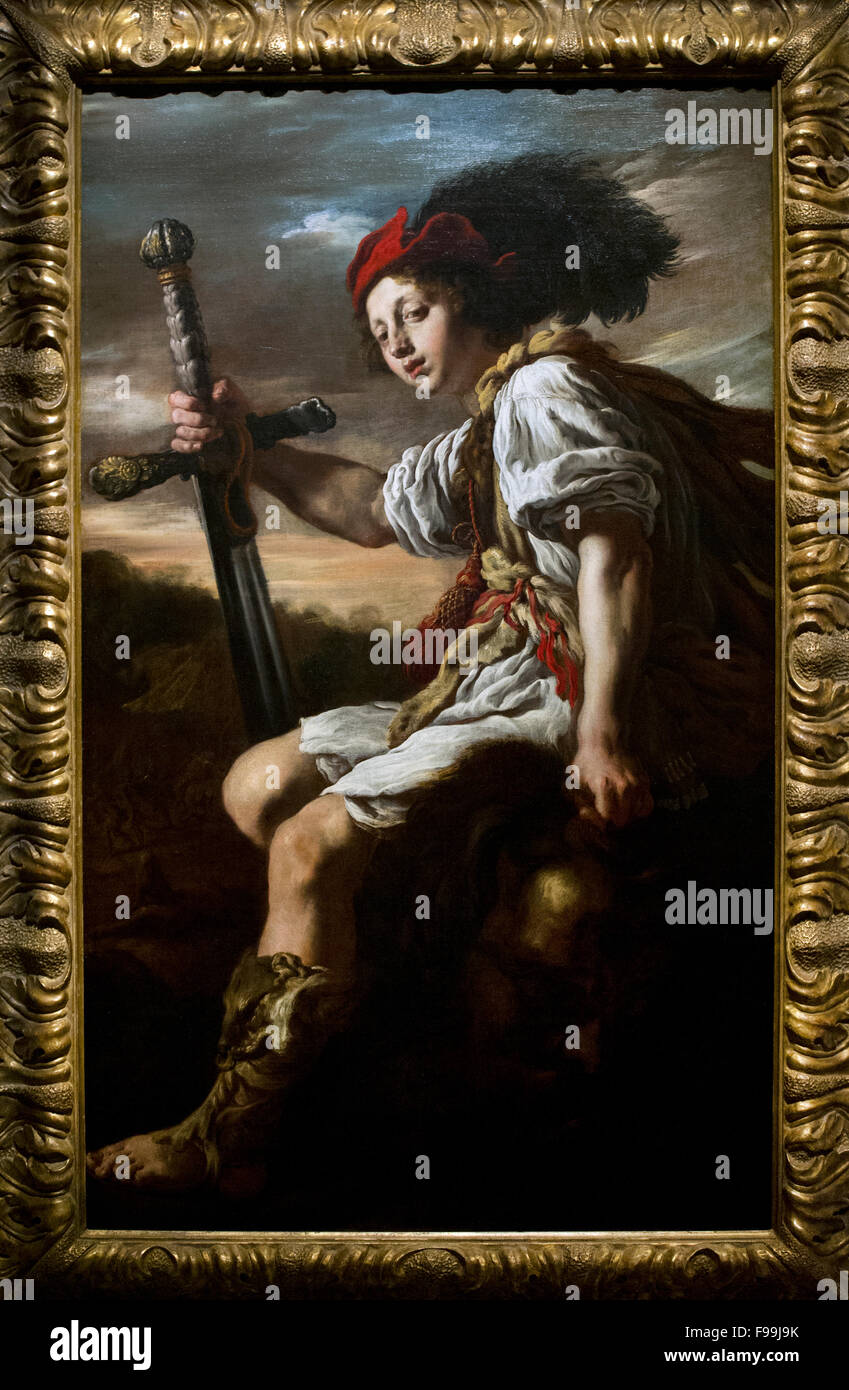 David con la cabeza de goliat fotografías e imágenes de alta resolución