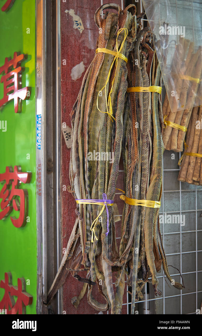 Shanghai, China el mercado medicinal Foto de stock