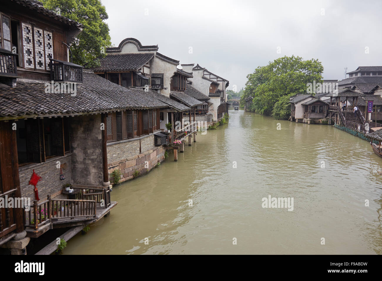 Antigua aldea de Wuzhen, China Foto de stock