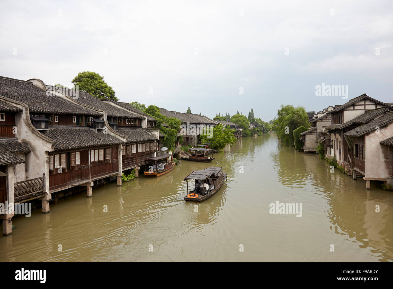 Antigua aldea de Wuzhen, China Foto de stock