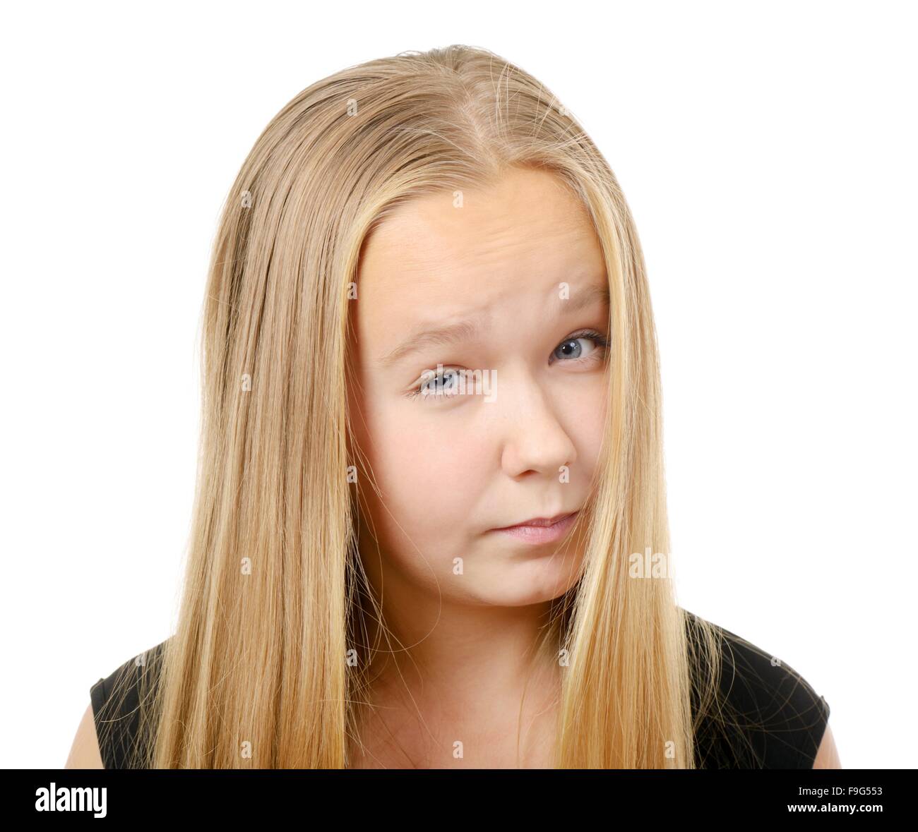Funny little girl Foto de stock