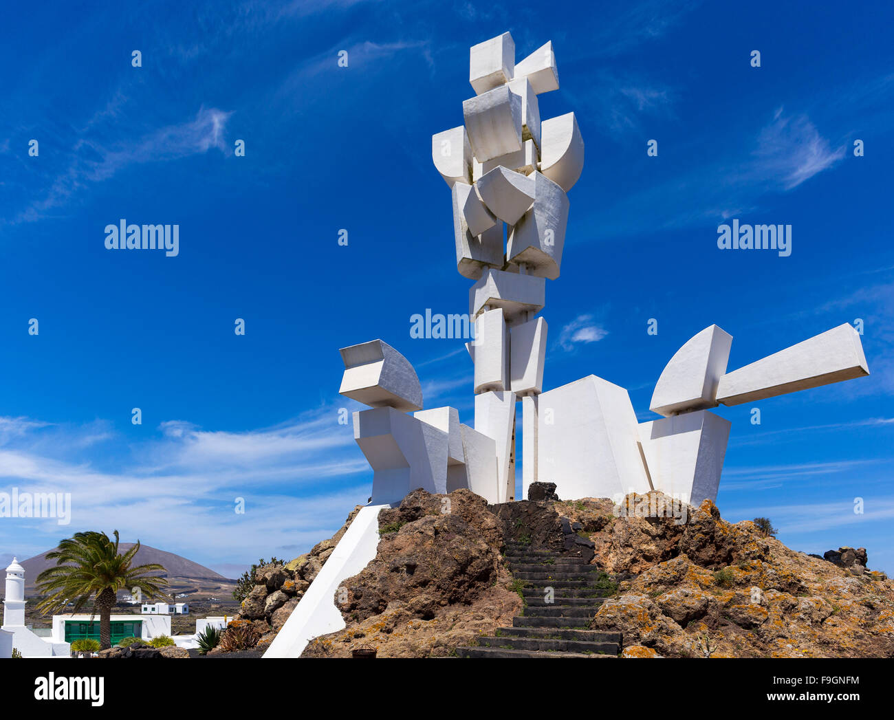 El Monumento al Campesino, por César Manrique, en San Bartolome, Lanzarote, Islas Canarias, España Foto de stock