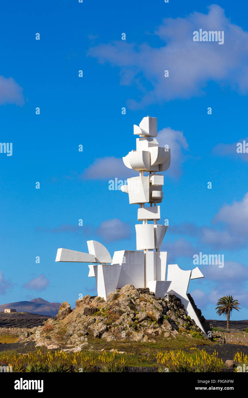El Monumento al Campesino, por César Manrique, en San Bartolome, Lanzarote, Islas Canarias, España Foto de stock