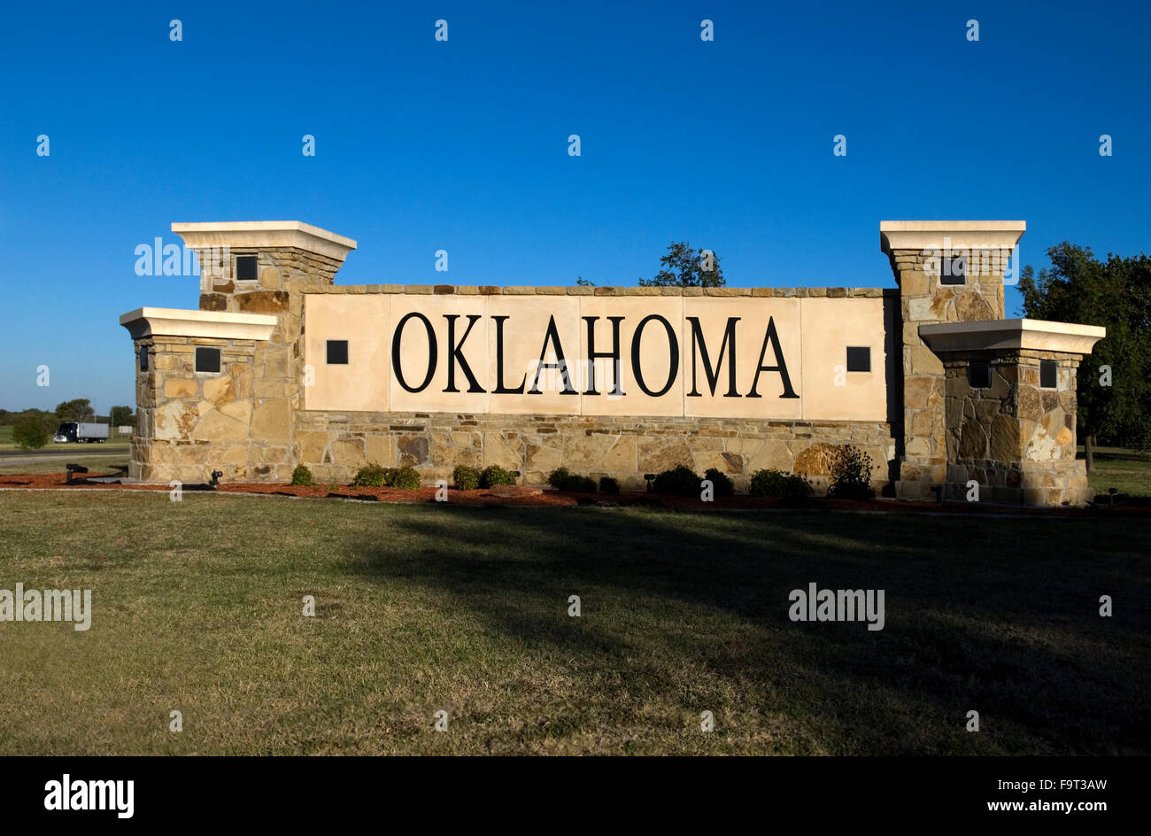 Signo de Oklahoma USA Foto de stock