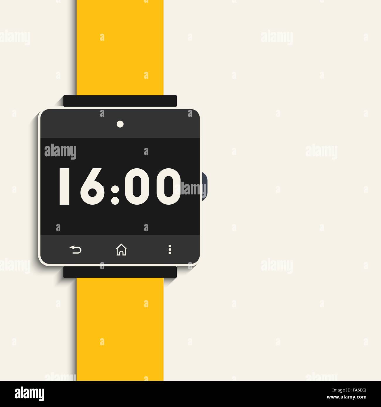 Pulsera Reloj digital fitness inteligente con pantalla táctil stock  ilustración vectorial aislado sobre fondo blanco Imagen Vector de stock -  Alamy