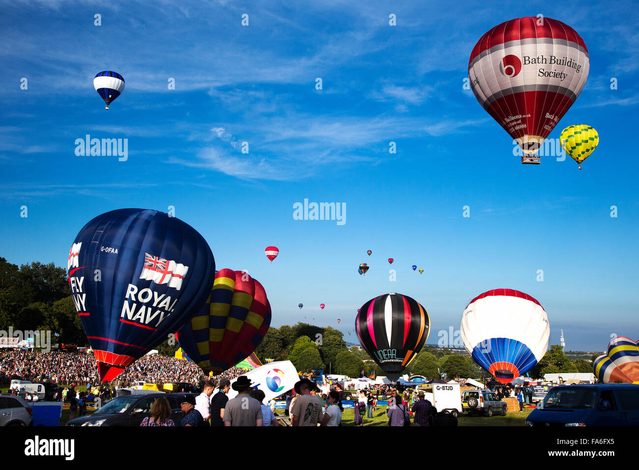 Bristol International Balloon Fiesta 2015 Aire caliente Foto de stock