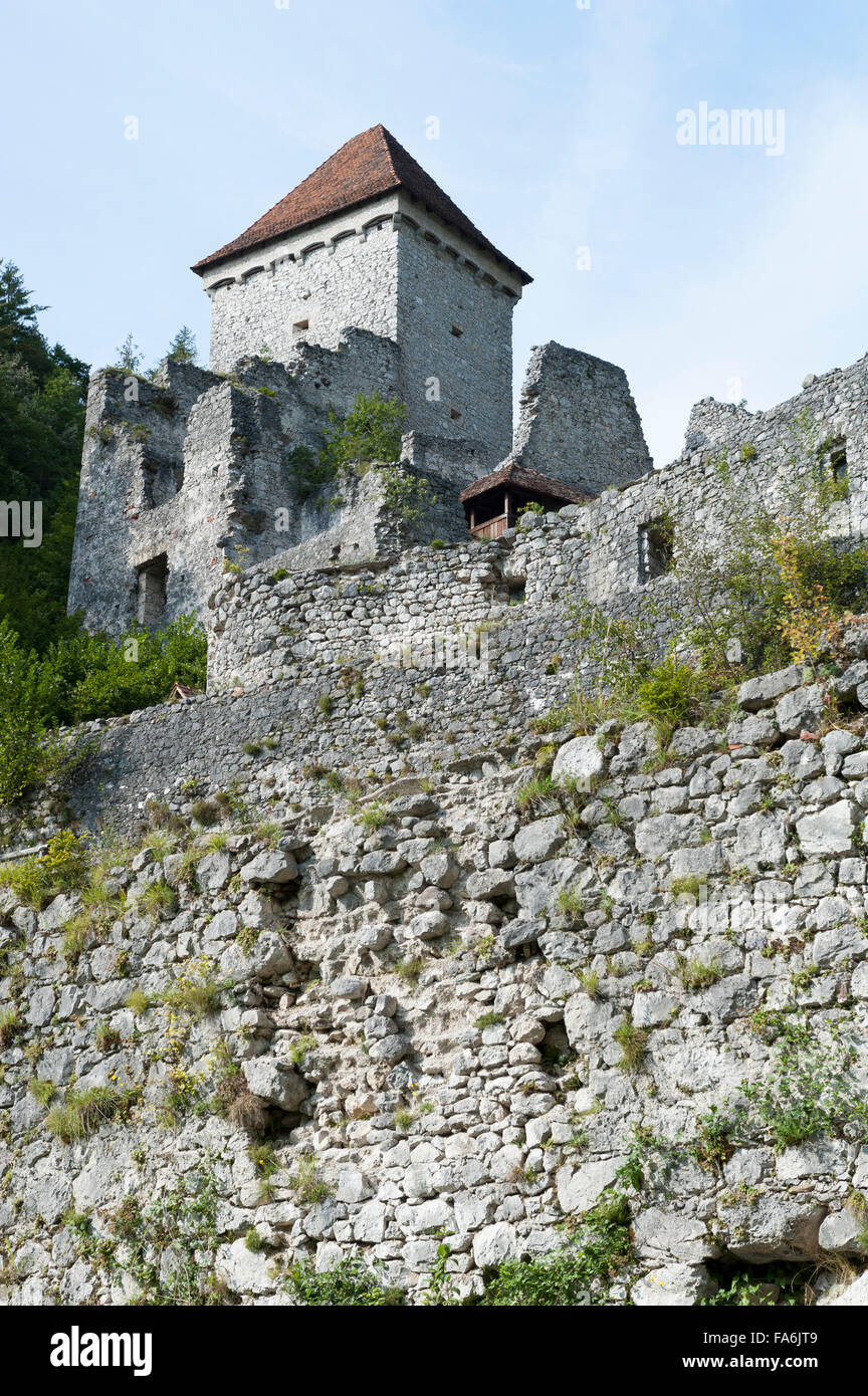 Kamen Castillo, Begunje na Gorenjskem, Carniola Superior, Eslovenia Foto de stock