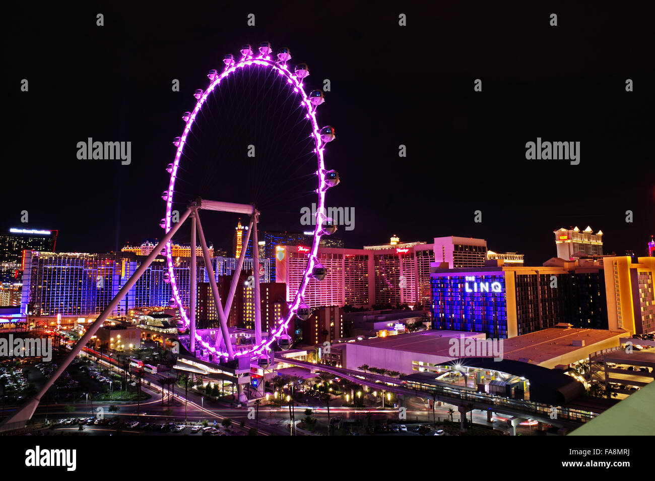 Jogo Na Noite E Ganha Por Las Vegas. Nevada. Fotografia Editorial - Imagem  de restaurante, placar: 269423482