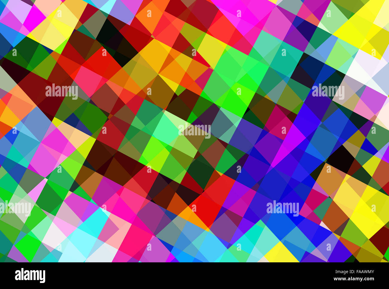 Resumen fondo multicolor con patrón de cuadrados Foto de stock