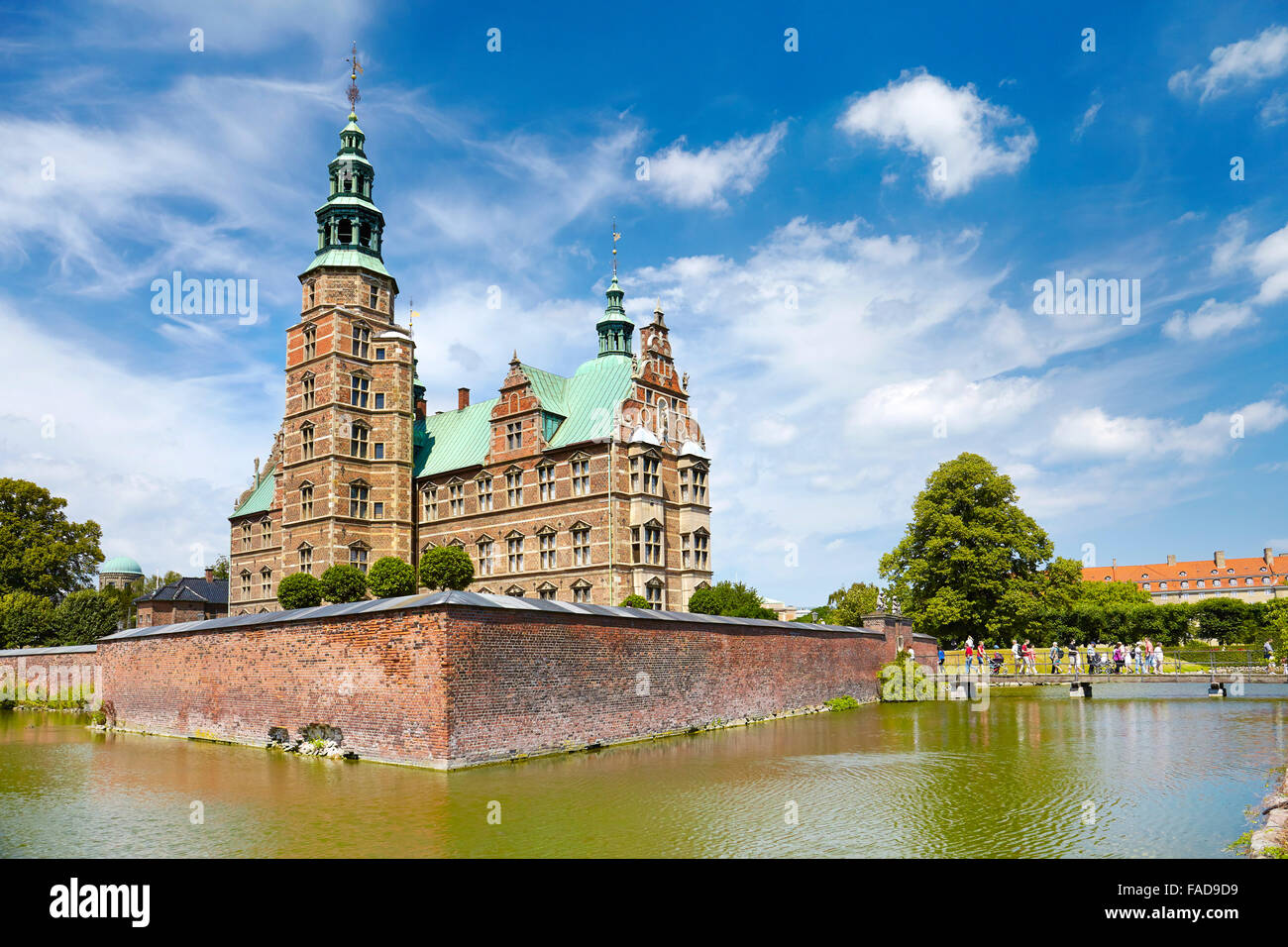 Castillo de Rosenborg, Copenhague, Dinamarca Foto de stock