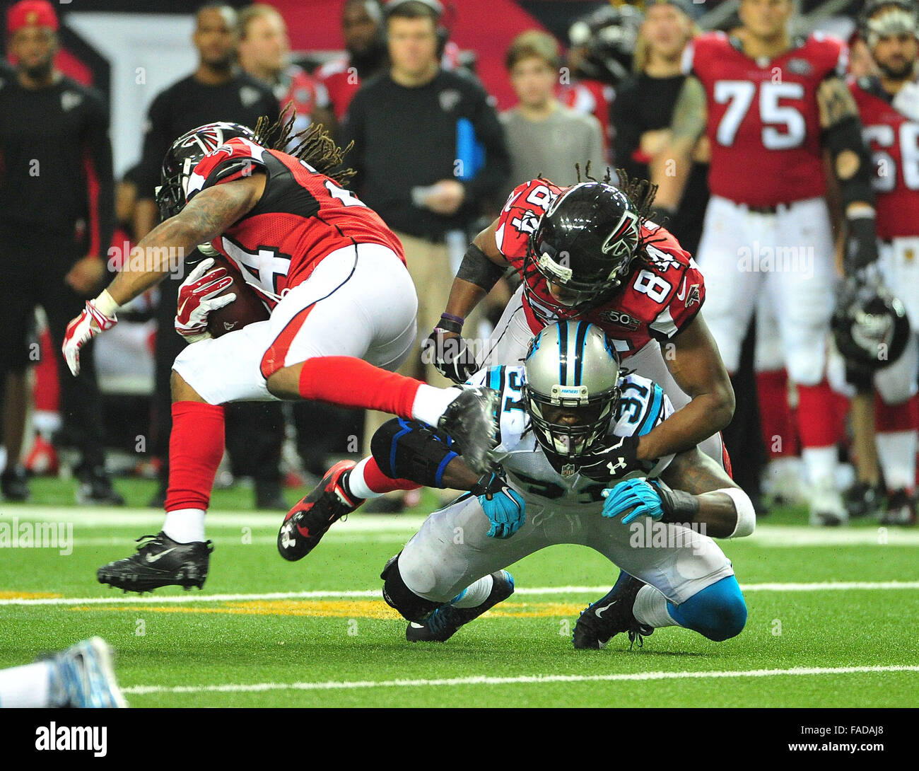 Noviembre 22, 2015: #84 Roddy White de los Falcons de Atlanta en acción  durante la NFL juego entre Indianapolis Colts y los Atlanta Falcons en el  Georgia Dome en Atlanta, Georgia. Los